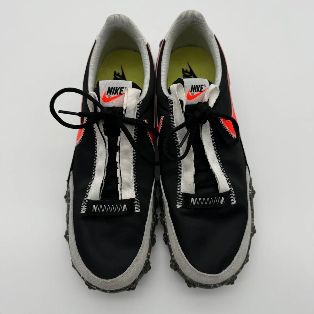 Nike Waffle Racer Crater Black Womens Sneakers Size 11.5 Womens 10 Mens